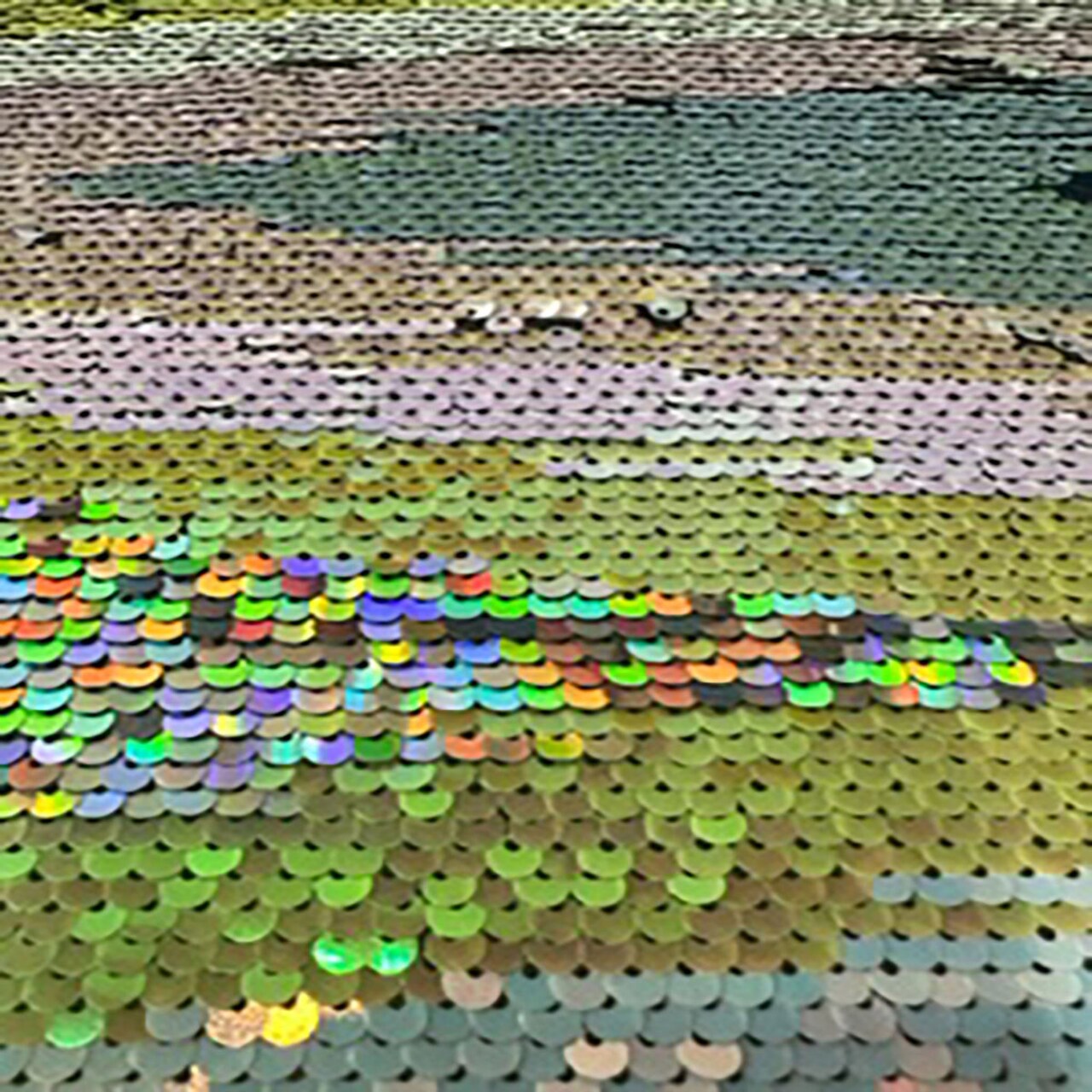 1 Yard Reversible Sequin Multi Color Polyester Spandex Fabric for Costumes Dancewear Decor 54/56 Inch Width